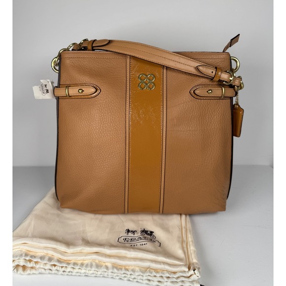 Coach Colette Hobo Shoulder Bag Soft Pebbled Leather Camel Tan K1026-16457 NWT